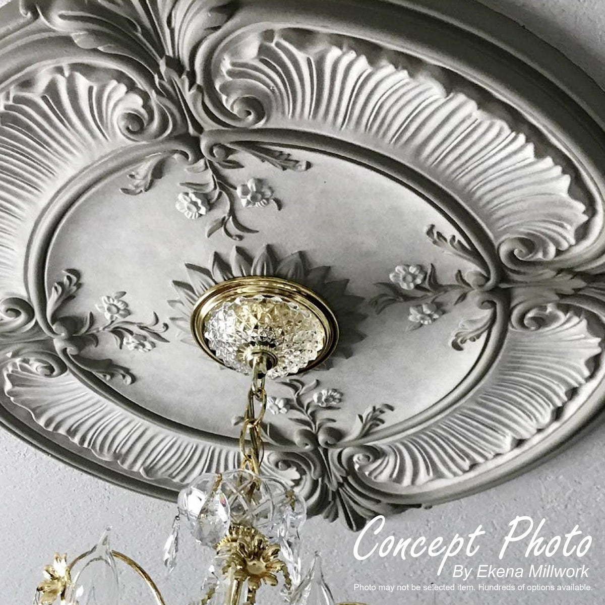 Rose and Ribbon Ceiling Medallion K61955
