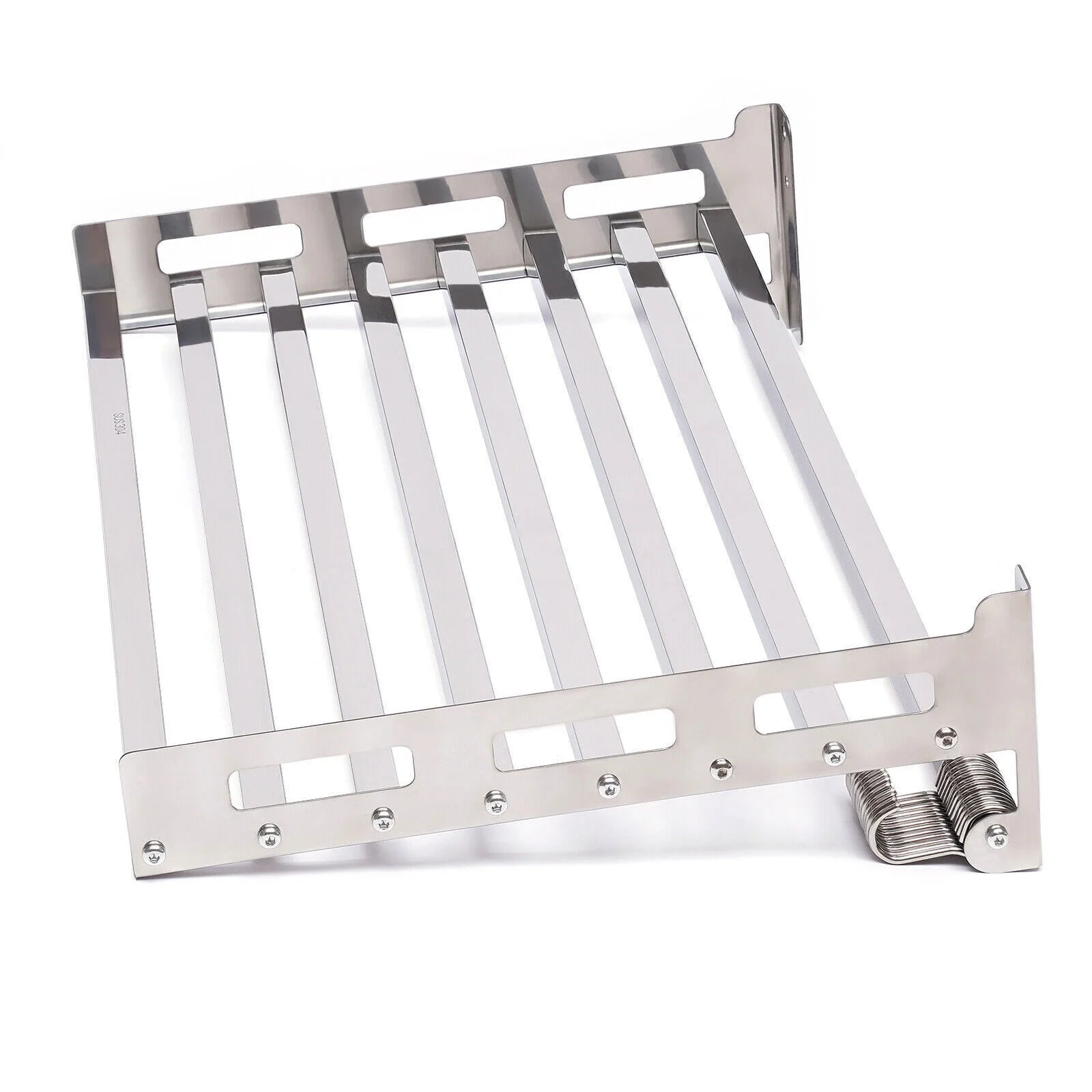 Wall Mount Microwave Oven Shelf Storage Bracket with 12 Hook Stainless E67764