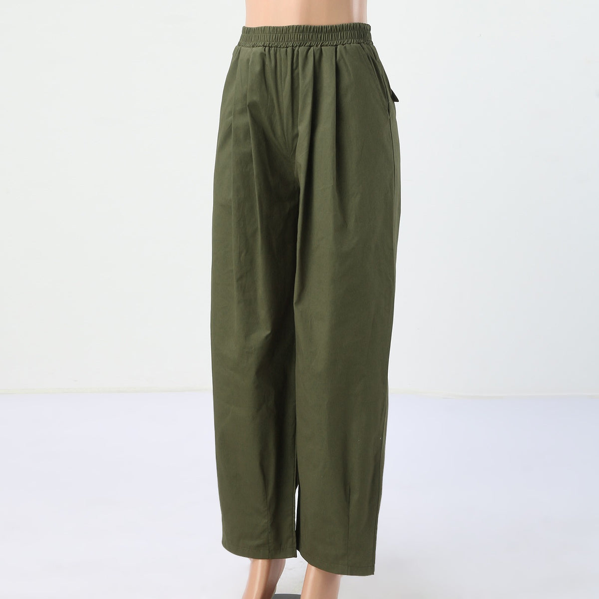 Black High Waist Baggy Cargo Pants Y170167