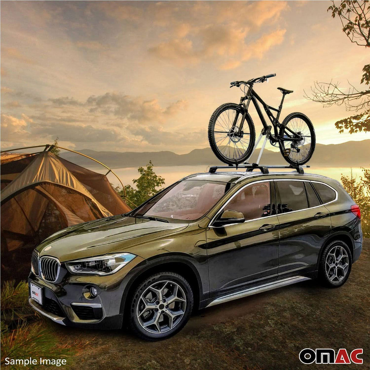 Aluminium Silver Roof Bike Carrier Rack N482331
