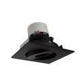 Black 4 inch Square Surface Gimbal Adjustable Trim 1000lm 12W 2700K 90 CRI 120V B650