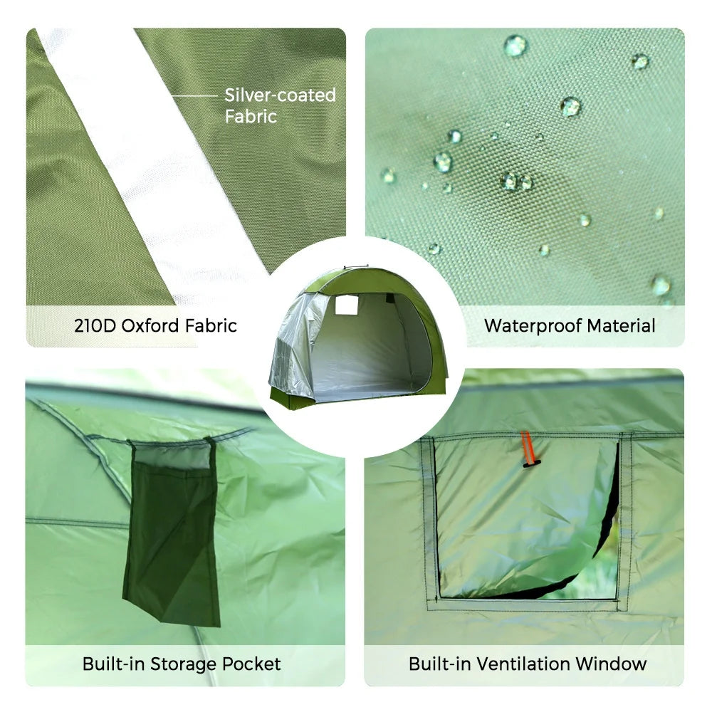 Waterproof 210d Fabric Bike Shed Tent A111