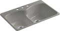 Cashmere Self-Rimming Kitchen Sink with Three-Hole Faucet Drilling U330434
