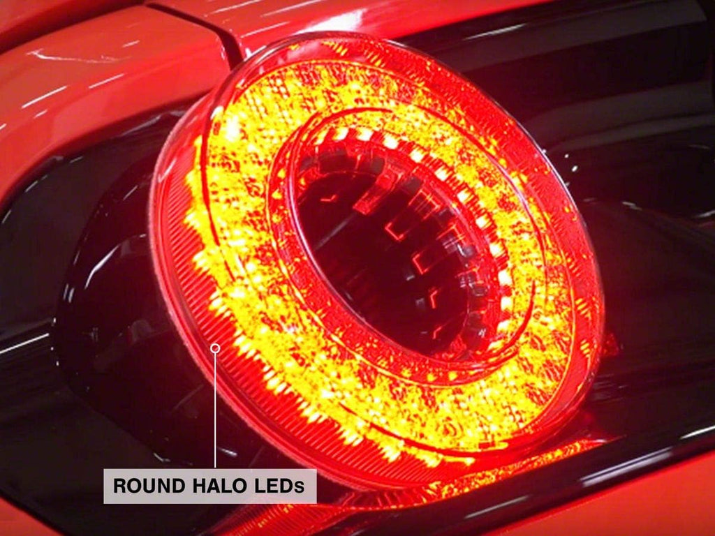 Gloss Black Housing Smoked Lens LED Tail Lights H337200
