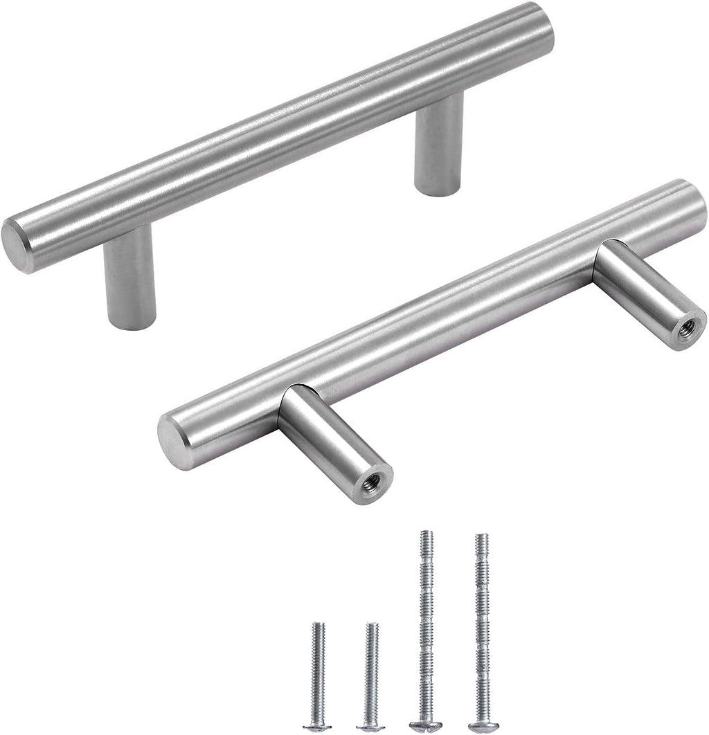 30 Pack 7" Matt Black Brushed Stainless Steel Cabinet Handles, 5 inch Hole Center I74361
