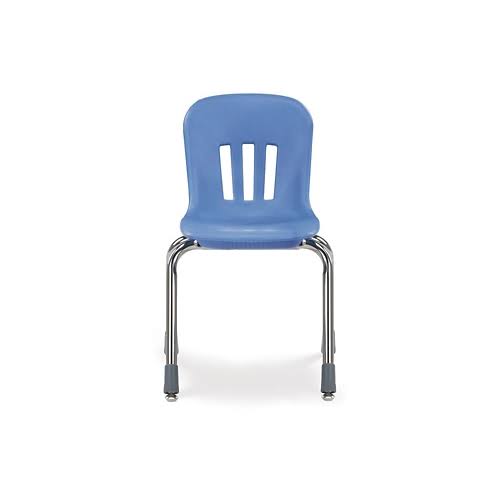 Classroom Chair, Navy Blue/Chrome S376582