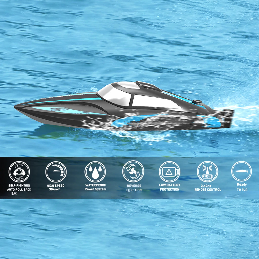 Remote Control Boat Toy with 2 Batteries I147327