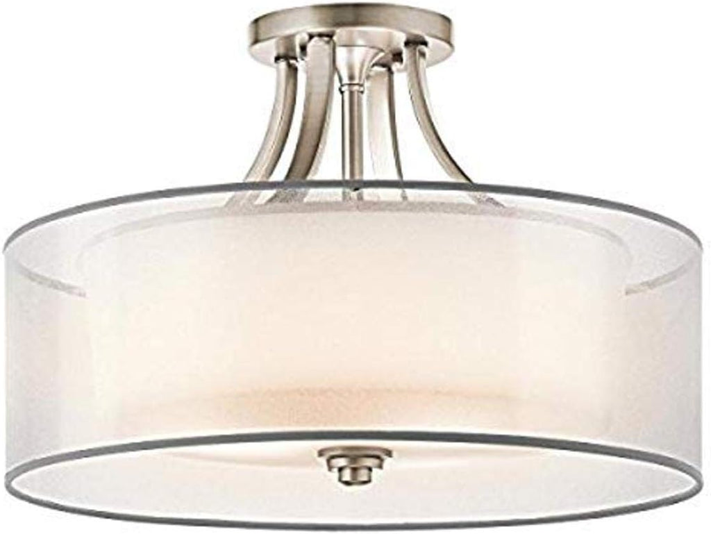 Antique Pewter 4 Light Semi Flush G692