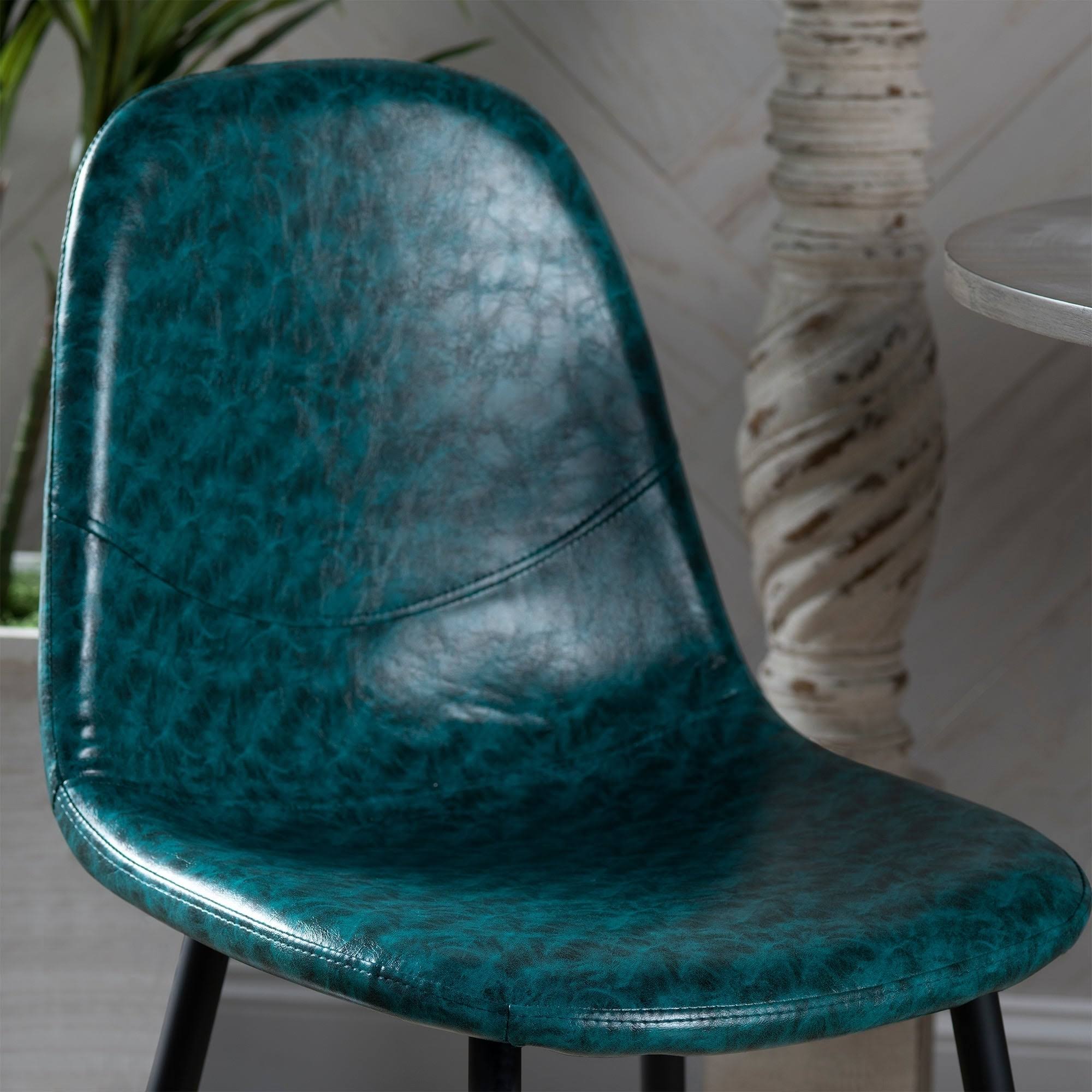 Blue and Black Set of 2 Dining Chair P880446