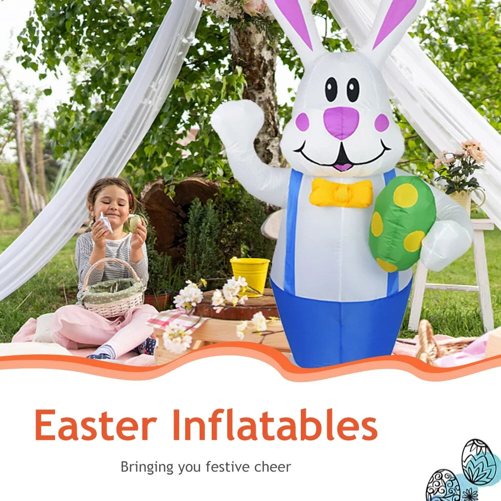 Inflatable Easter Bunny Outdoor Decoration With LED Light A311