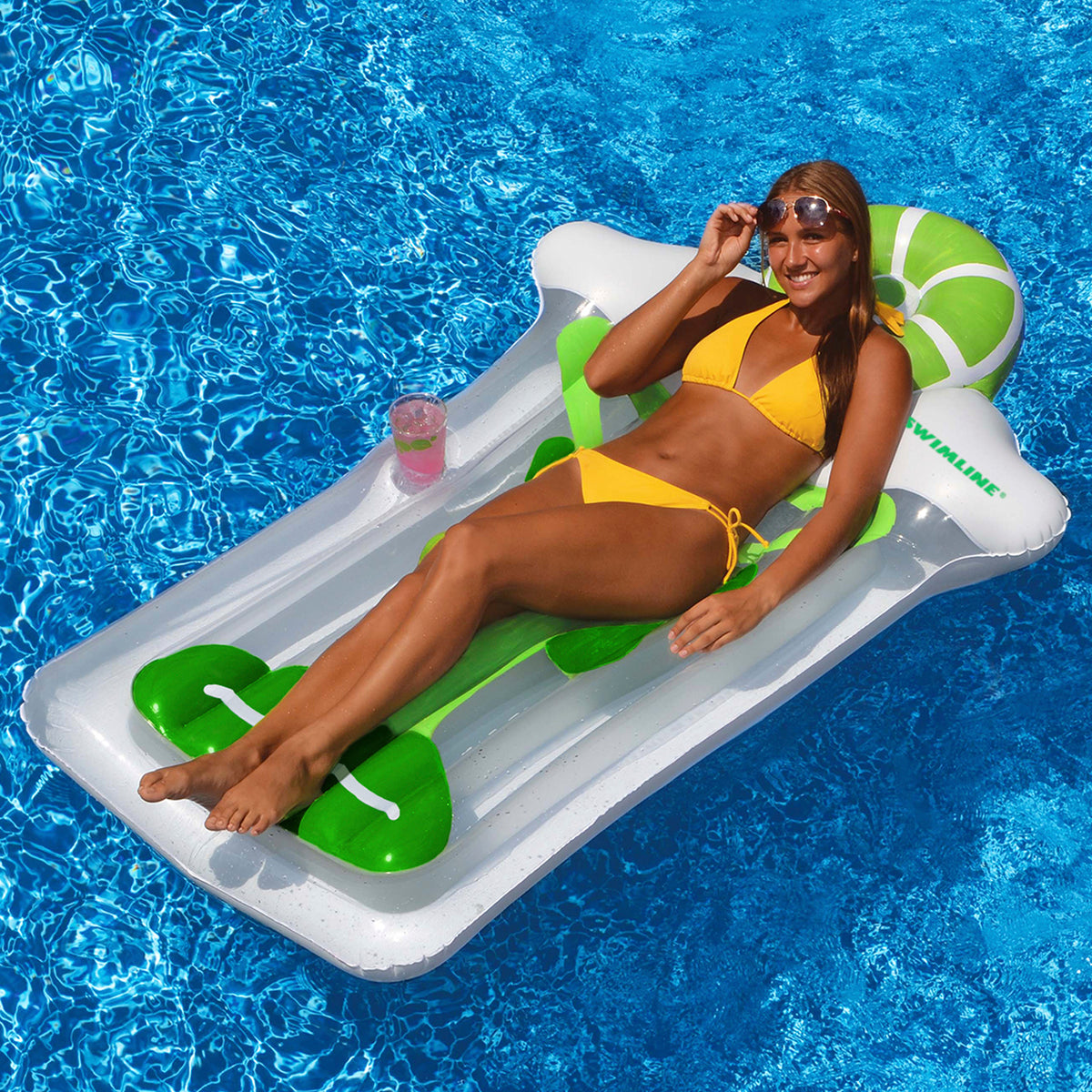 White Giant Inflatable Pool Float R25910