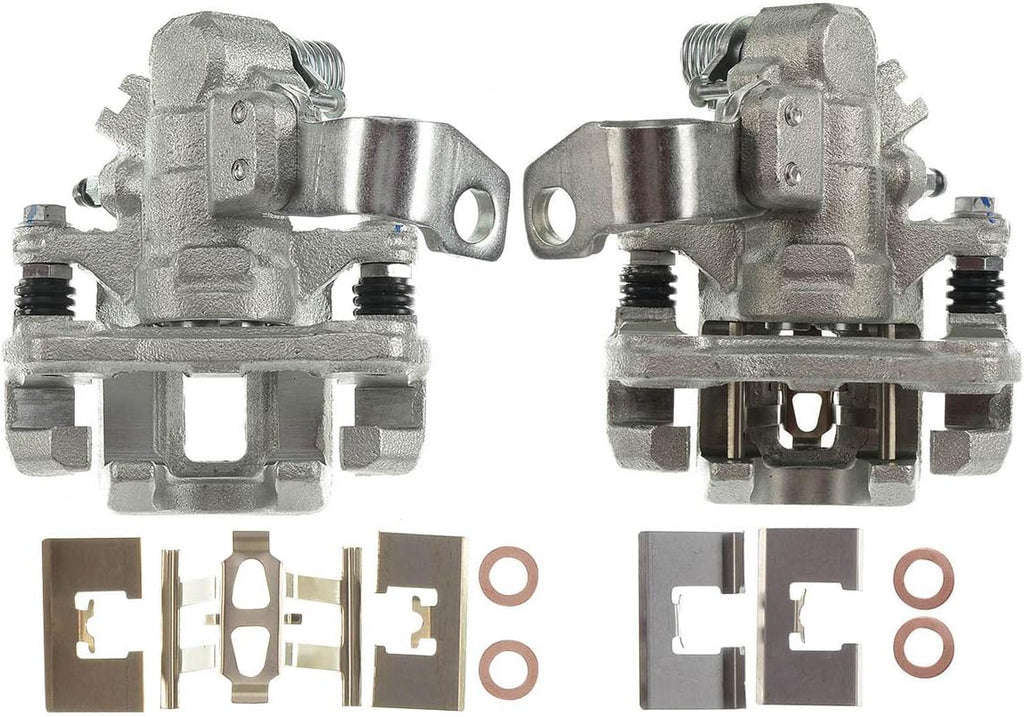 Disc Brake Caliper Assembly with Bracket Rear Left Pack of 2 T7471