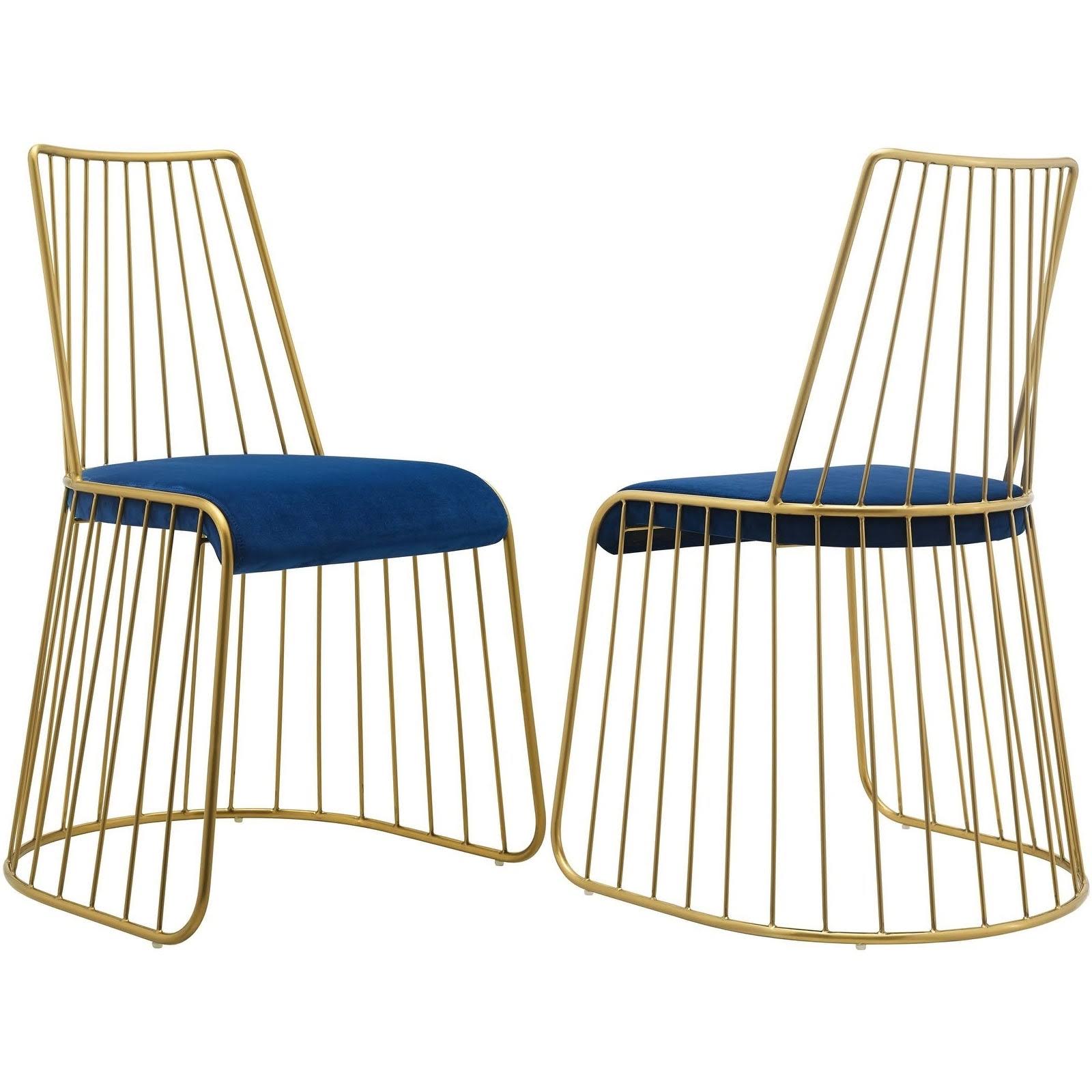 Navy Velvet Dining Chair D68069