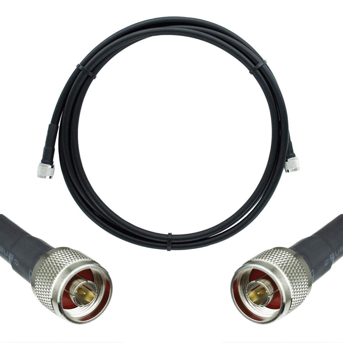 LMR®400 Equivalent Coaxial Cable 30ft SMA Male to SMA Female A814