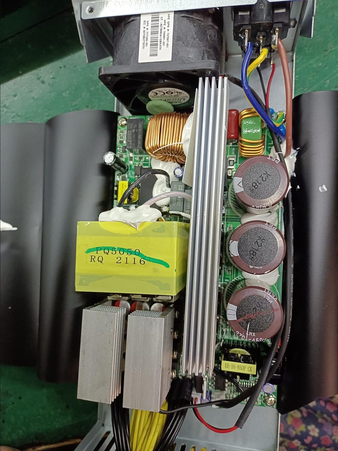 2500W 2U Single Channel Mining Rig PSU Y552