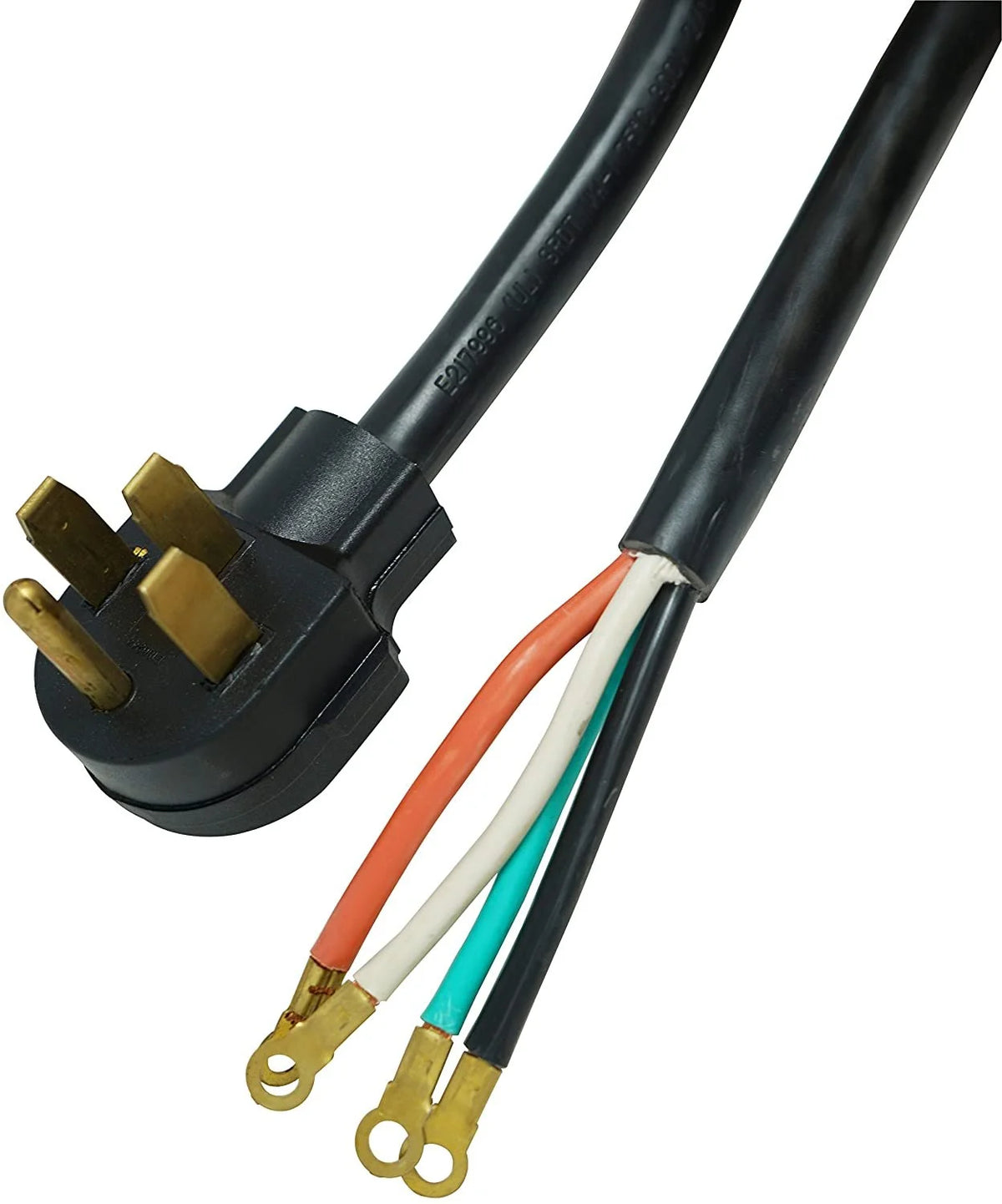 50-Amp Range and Dryer Appliance Cord, Black, 6-Feet Z13895