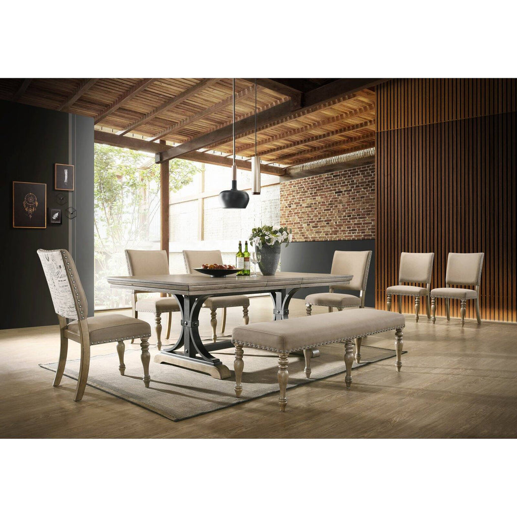 8-Piece Driftwood Dining Set N63862