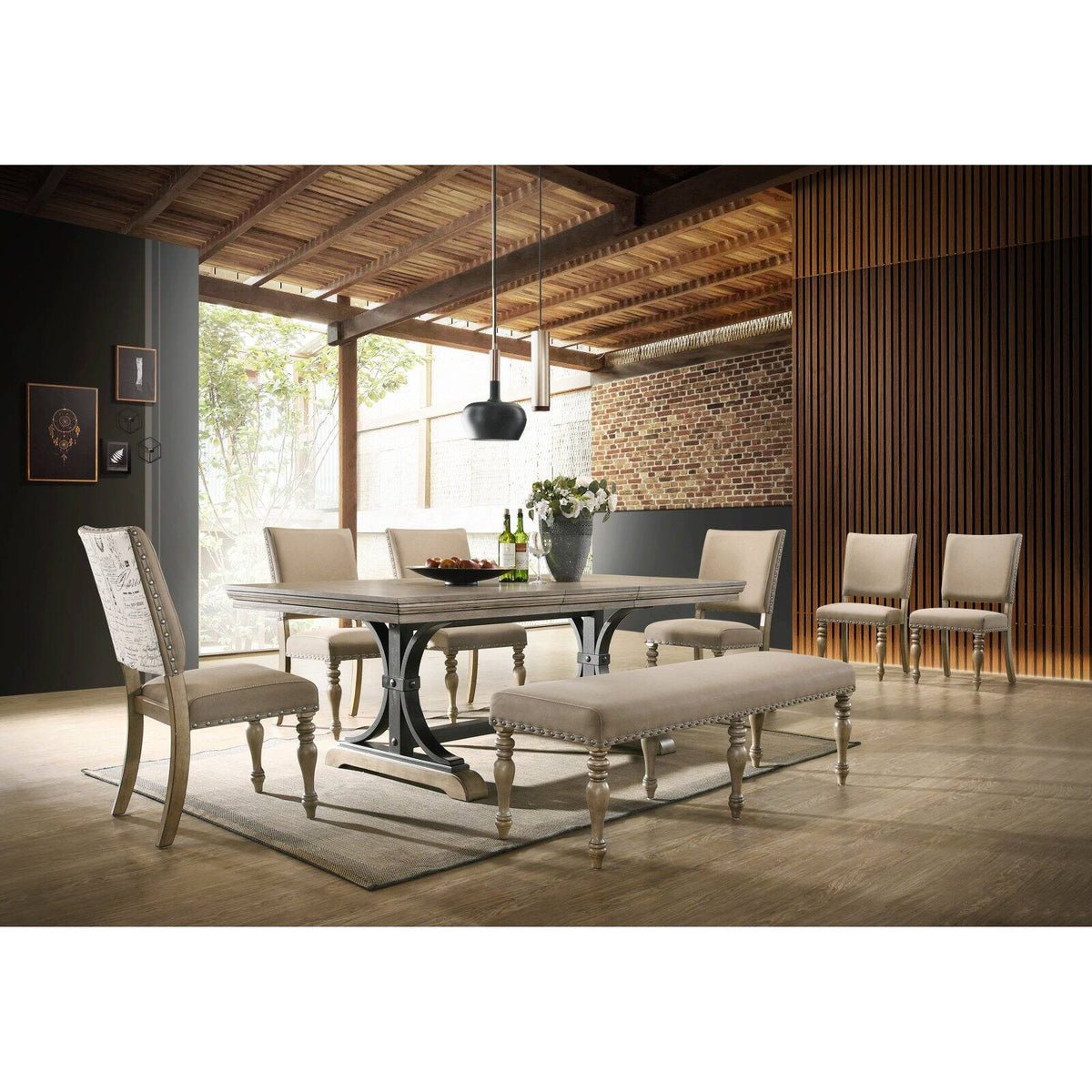 8-Piece Driftwood Dining Set N63862