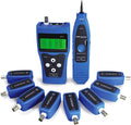Blue Network Ethernet LAN Cable Tester with 8 Far-end Jacks N554