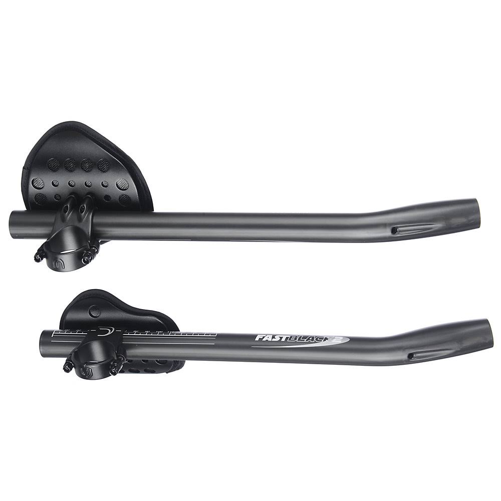 Carbon Clip-On Aerobars - 31.7mm - Black - White W8161