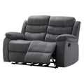 Gray Microfiber Loveseat T8392