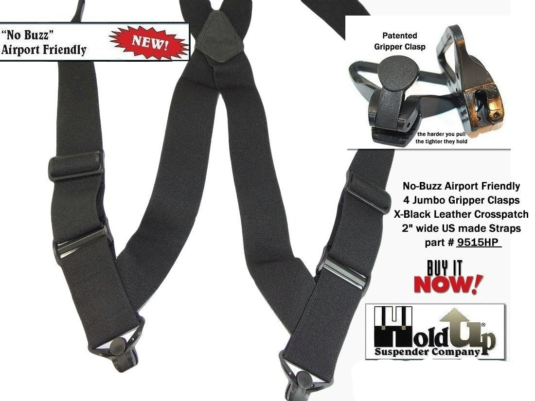Black X-Back Suspender L871249