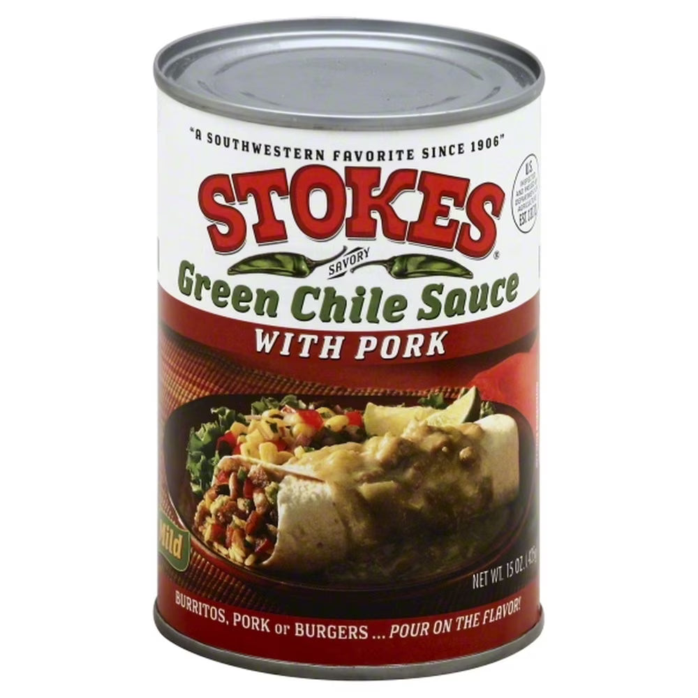 Green Chile Sauce with Pork, 15 Ounce (Pack of 4) Q25251