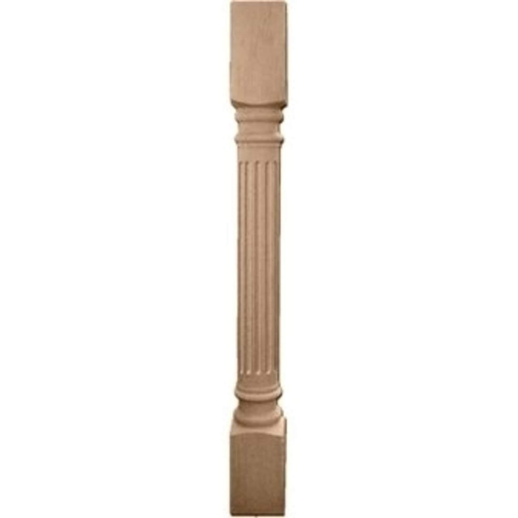 Rubberwood Fluted Cabinet Column U97780