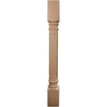 Rubberwood Fluted Cabinet Column U97780