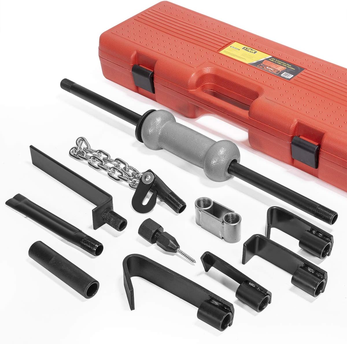 13pc Automotive Dent Puller Body Set with Sliding Hammer and Carrying Case K4814