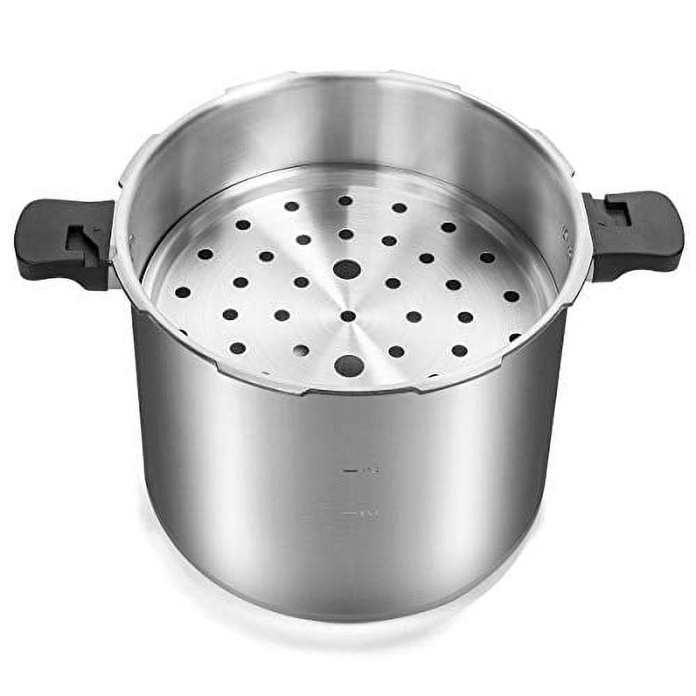 22-Quart Aluminum Pressure Canner with Pressure Gauge and Rack M768
