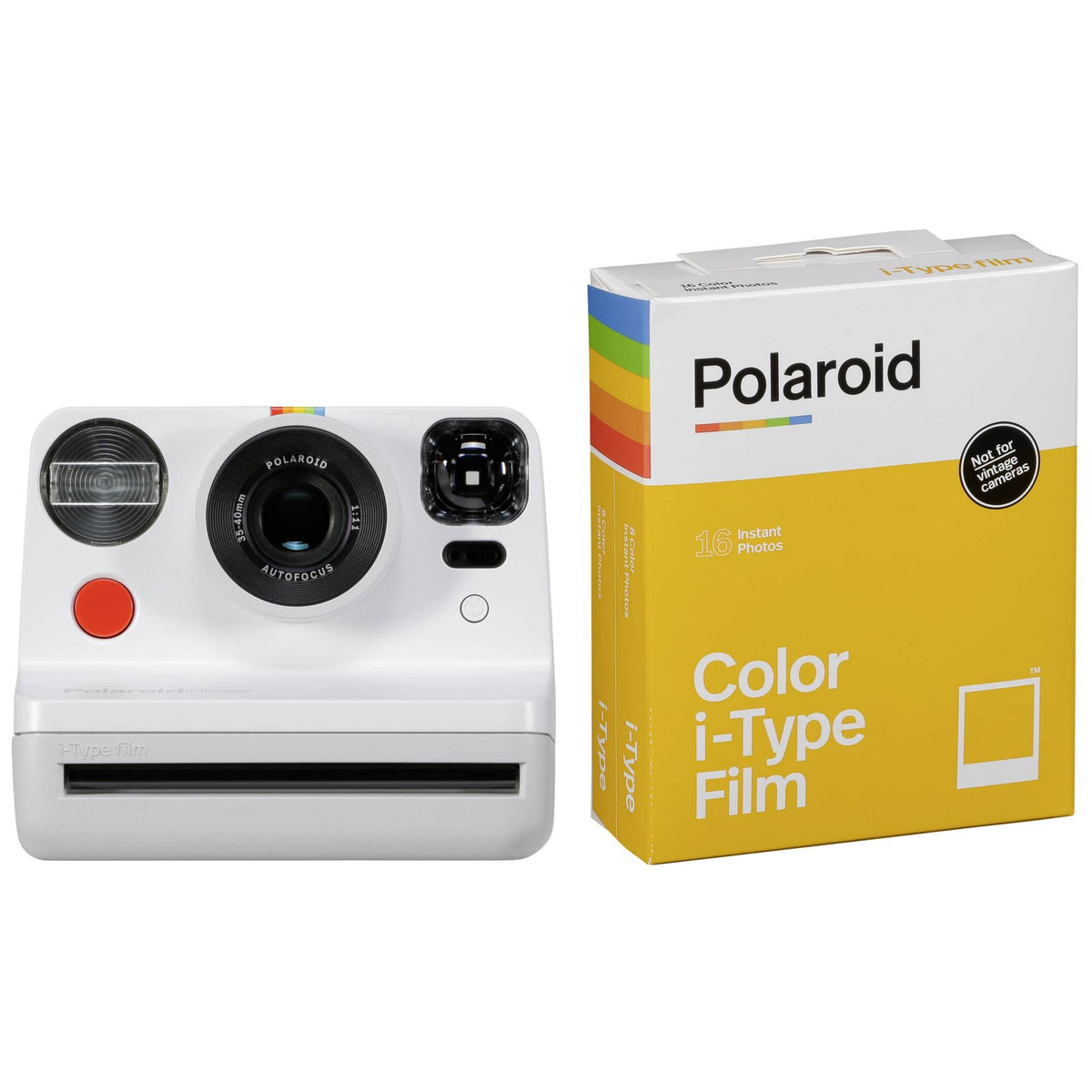 White Instant Camera with Lens S7122