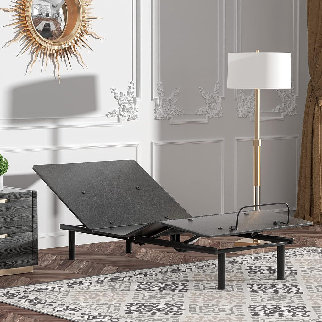 Black Twin XL Adjustable Bed Base with Wireless Remote V544468