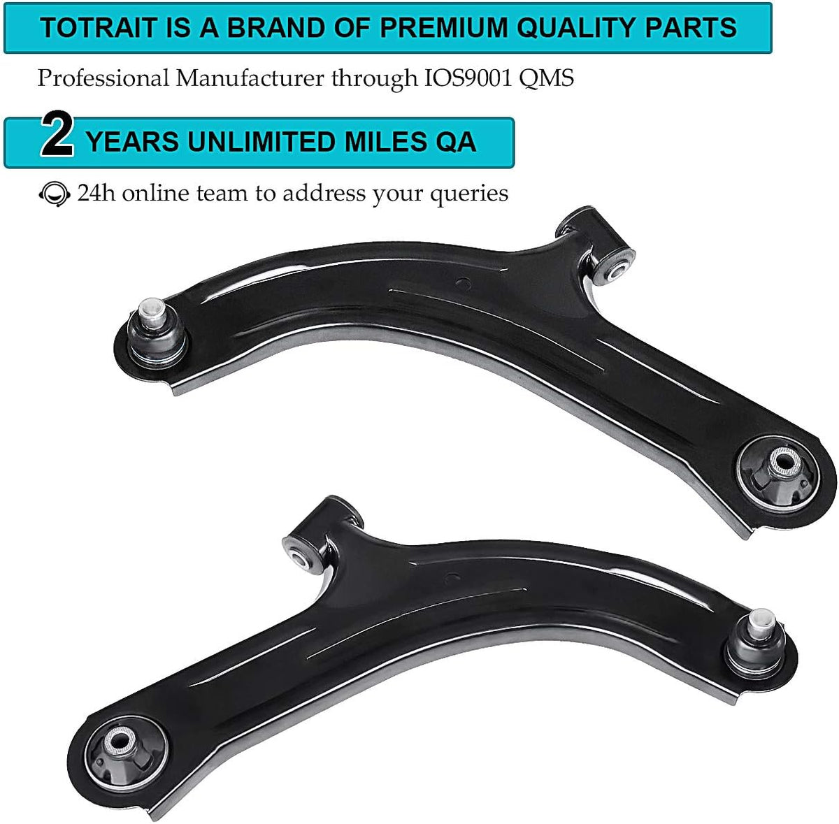 Front Lower Control Arm and Ball Joint Assembly Pack of 2 A24087