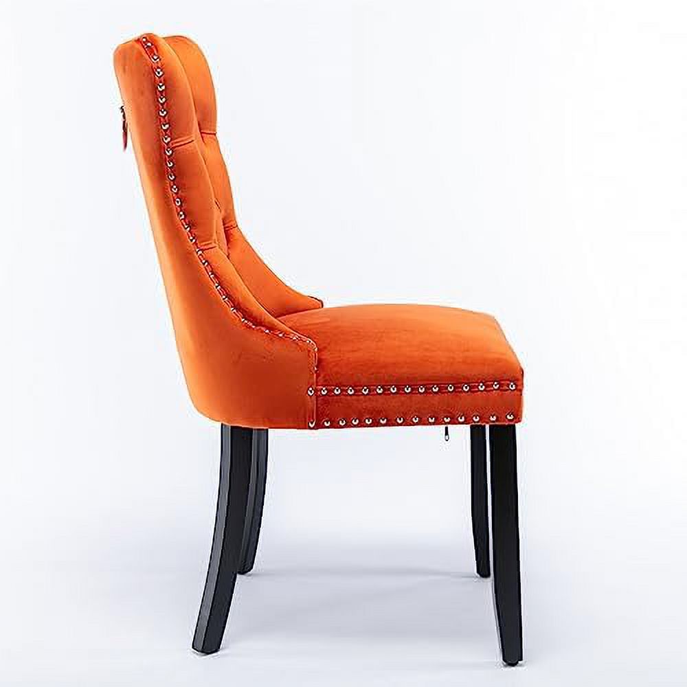 Velvet Dining Chair with Button Back B57226