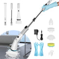 Electric Spin Scrubber with Adjustable Extension Handle, 4 Replaceable Brush Heads, Pack of 2 Z2469