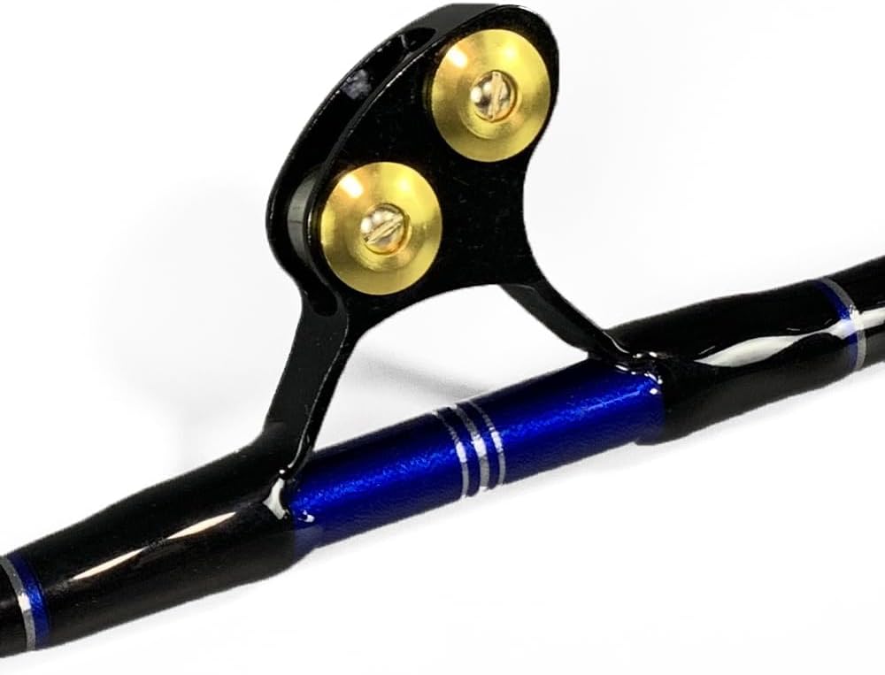 2-Pieces Deep Sea Trolling Fishing Rods with 5+1 Roller Guides O4446