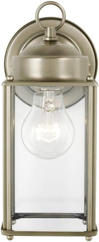 Satin Etched Glass LED Outdoor Wall Sconce Lighting Fixture, 1-Light 9.3 Watt, White U698
