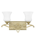 2 Light Silver Leaf Bath I263511