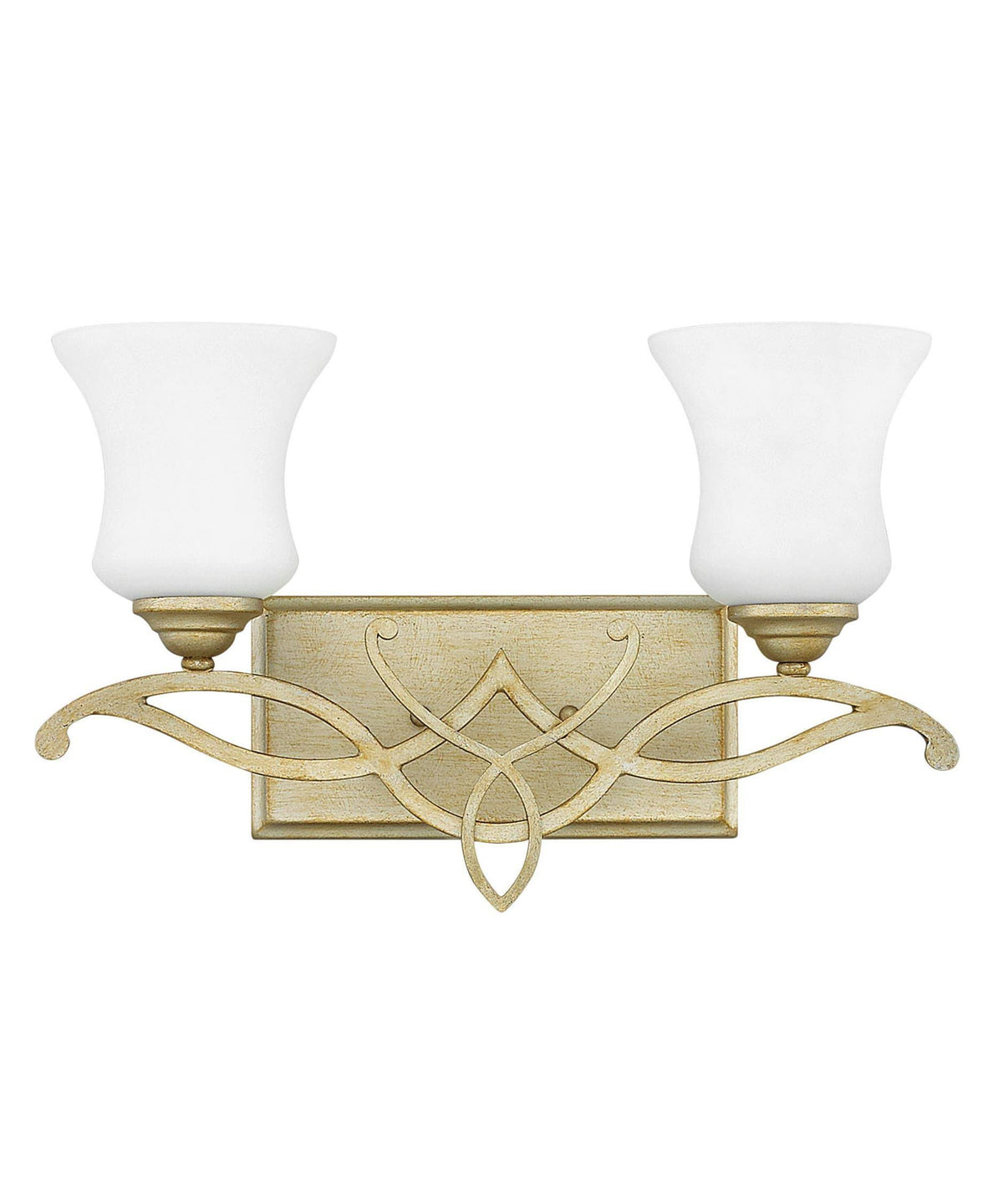 2 Light Silver Leaf Bath I263511