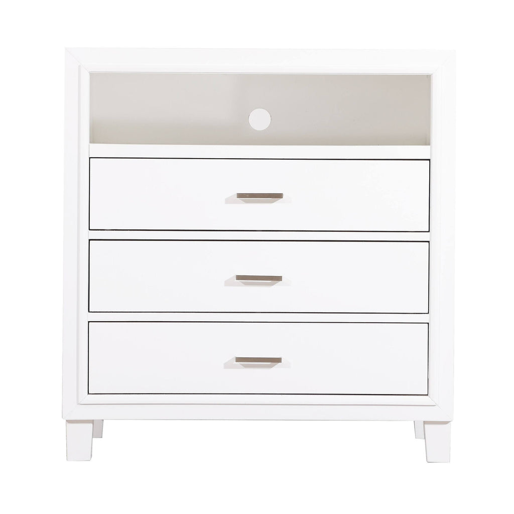 Cappuccino Media Chest W1302