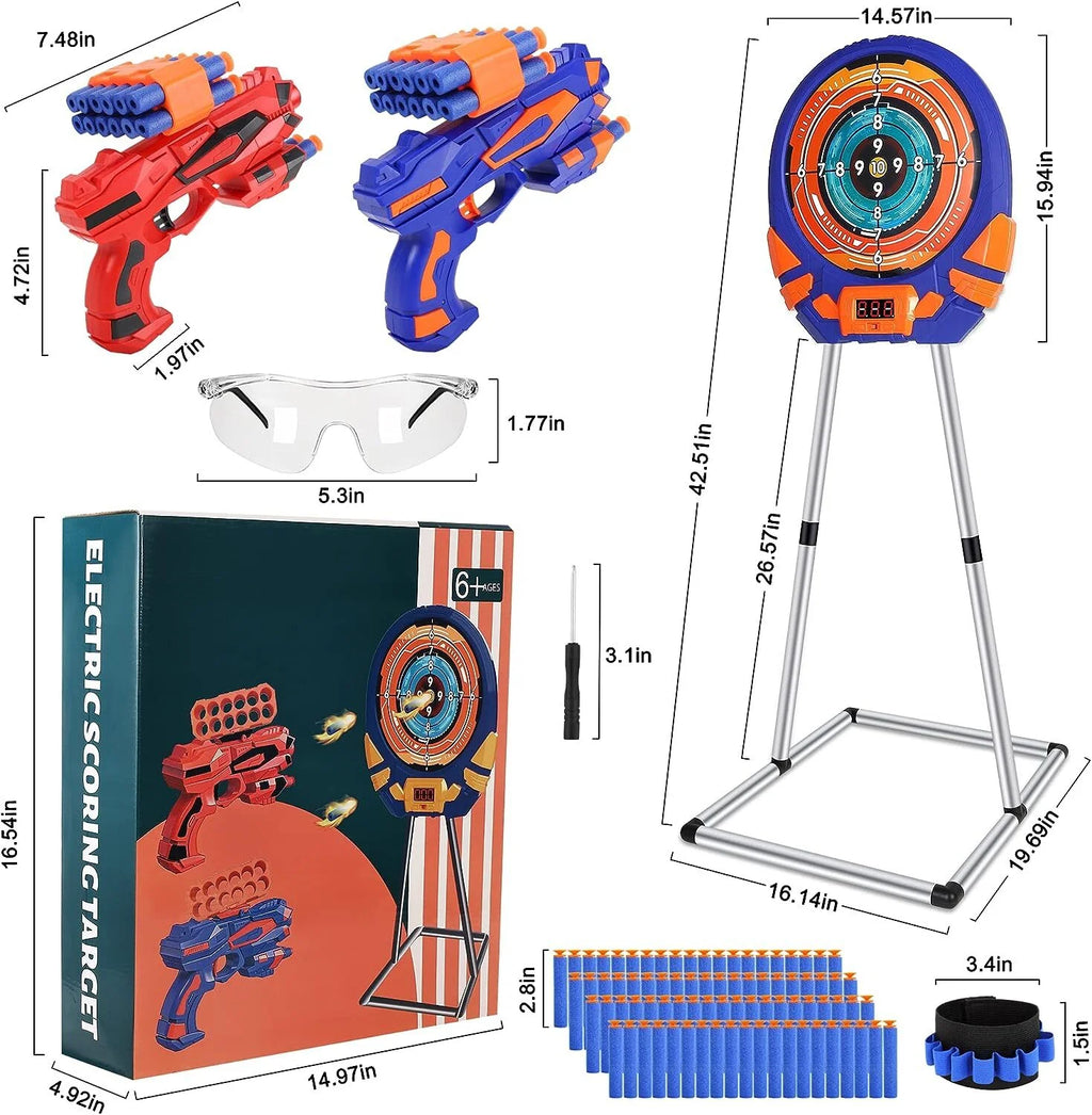 Electronic Scoring Shooting Target for Toy Guns and Foam Darts O18600