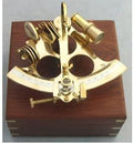 Brass Astrolabe Nautical Sextent 8inch with Wooden Box Pack of 2 O11120