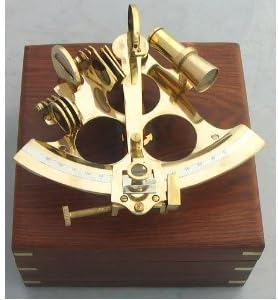 Brass Astrolabe Nautical Sextent 8inch with Wooden Box Pack of 2 O11120
