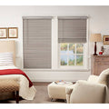 Cordless Faux Wood Blind in Grey V21360