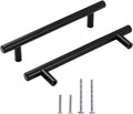 30 Pack 7" Matt Black Brushed Stainless Steel Cabinet Handles, 5 inch Hole Center I74361