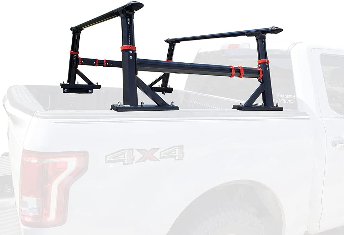 Truck Bed Racks Extendable Brackets All Aluminum Alloy Pickup Ladder Rack I396