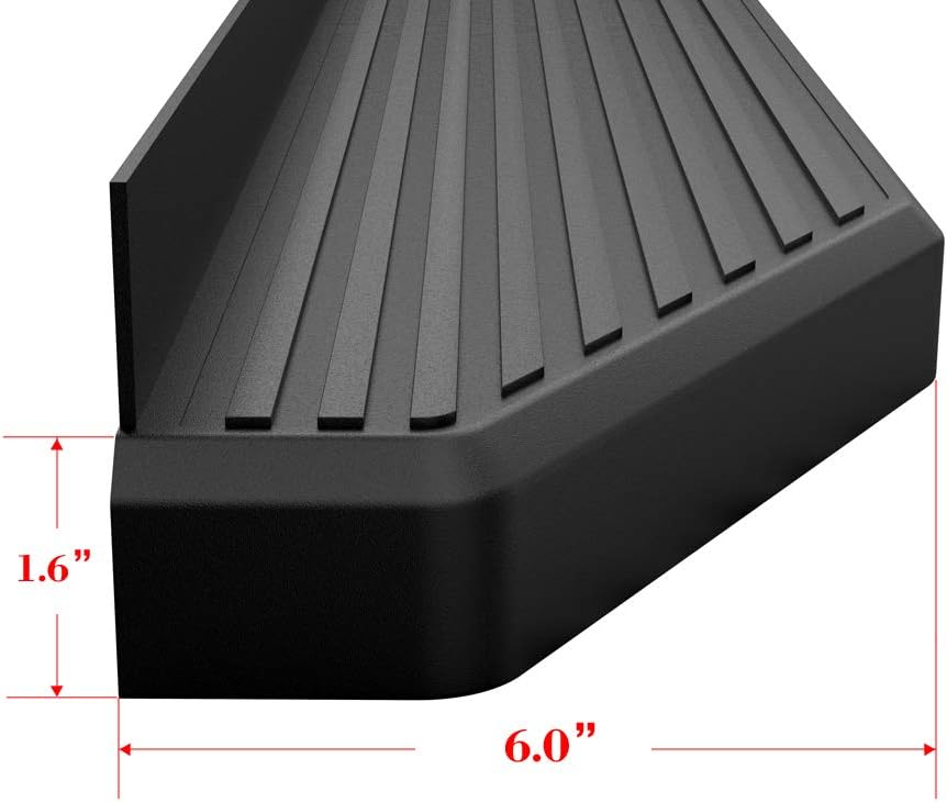 Black Aluminum Running Boards M775