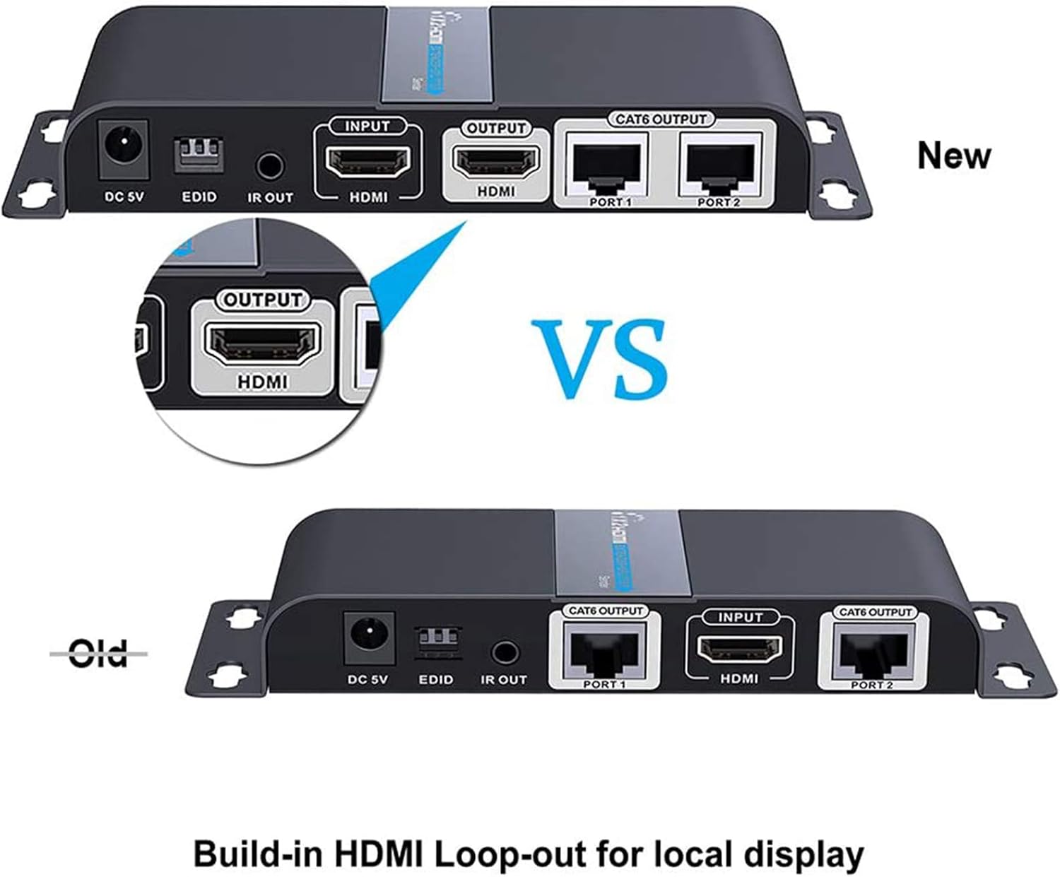 HDMI Extender 1x2 Splitter over CAT6 Cable with Loop-Out Q89207