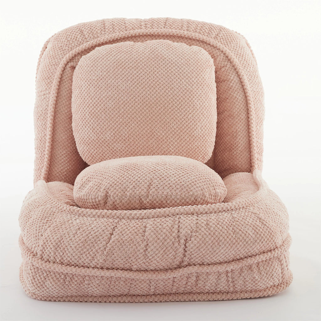 Pink foldable 5-seater recliner sofa chair B264958